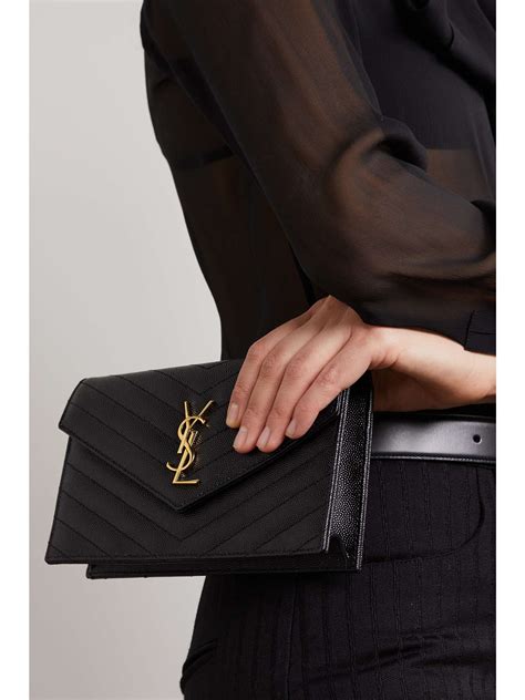 pochette ordinateur ysl|SAINT LAURENT Cassandre matelassé leather pouch .